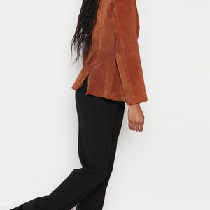 80s Whiskey Structured Suede Jacket S image 4