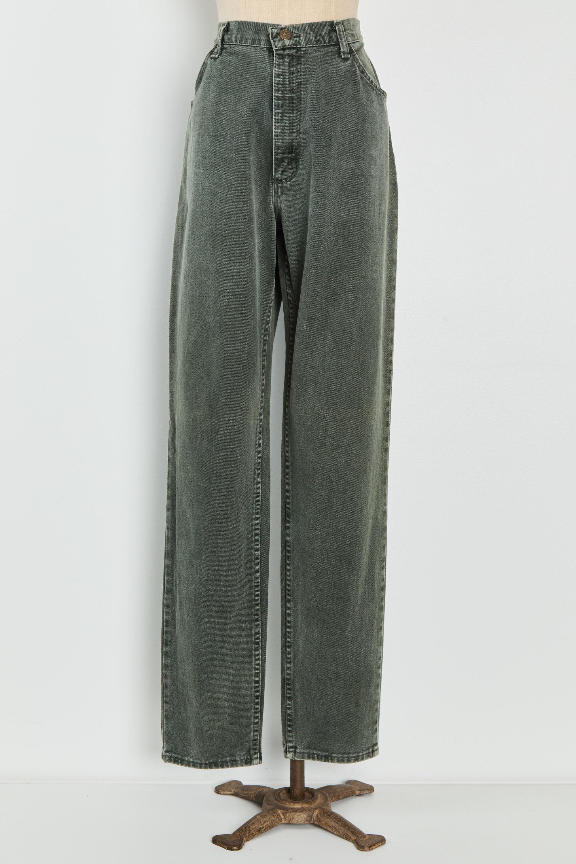 Faded Green Jeans - Etsy