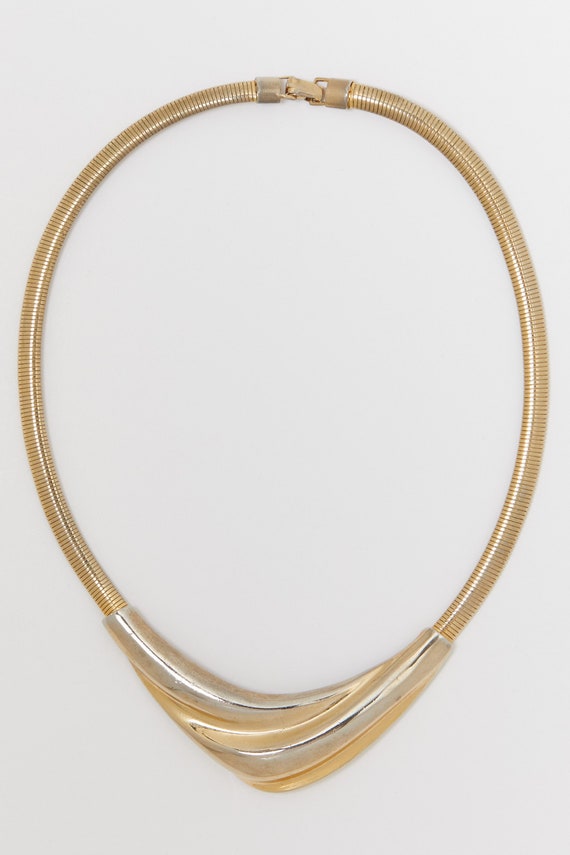 80s Gold Arrow Pendant Choker