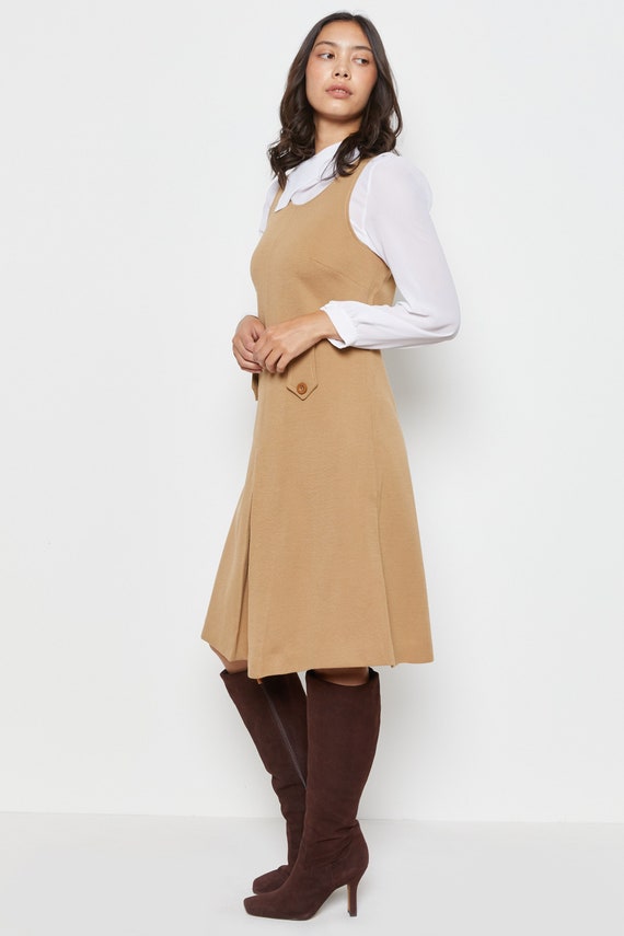 70s pinafore clearance dress