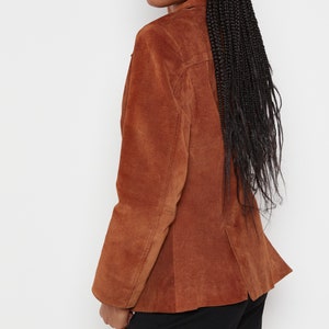 80s Whiskey Structured Suede Jacket S image 9