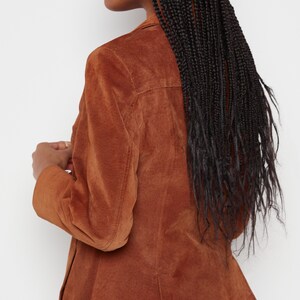 80s Whiskey Structured Suede Jacket S image 8