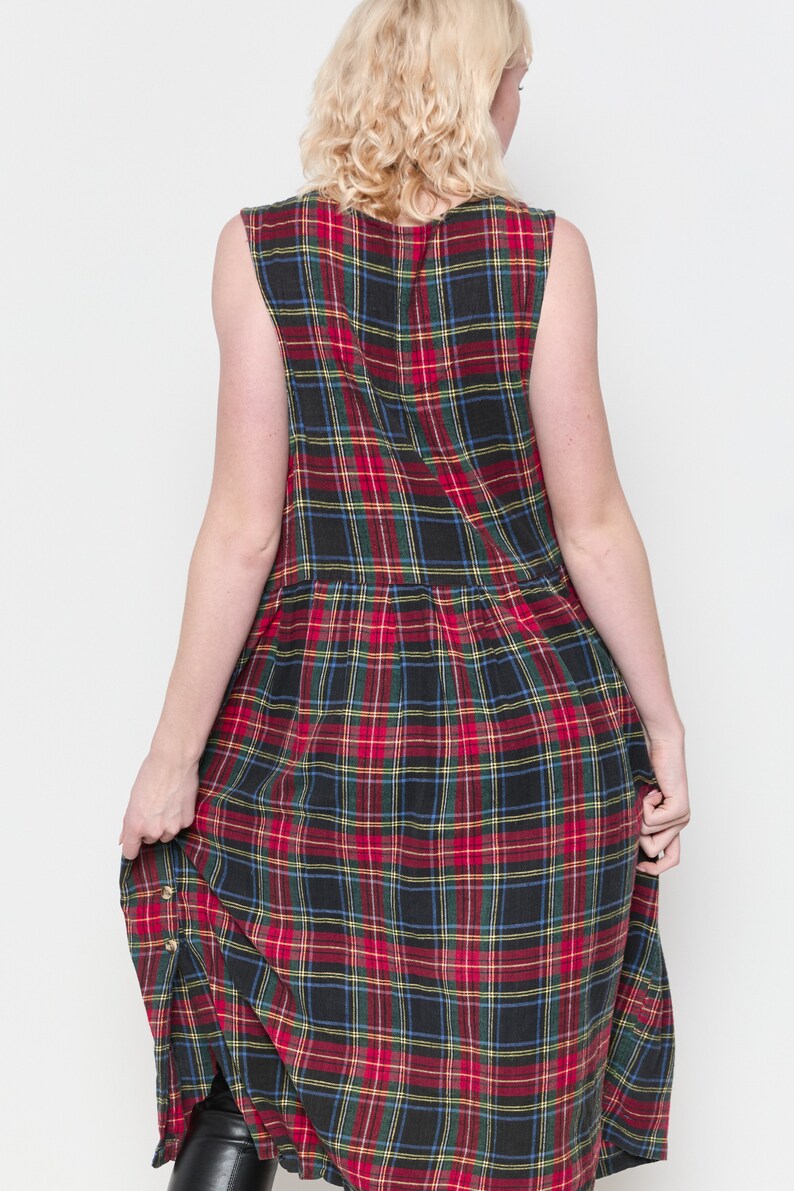 Basler Navy, Red and Camel Tartan Jumper 1213200301 28066 2001