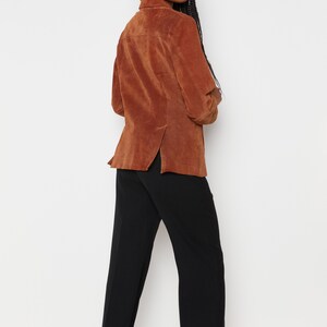 80s Whiskey Structured Suede Jacket S image 6