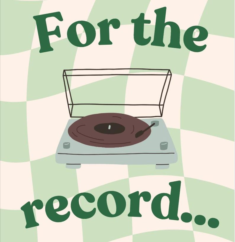 Birthday Card - for the Record - Etsy