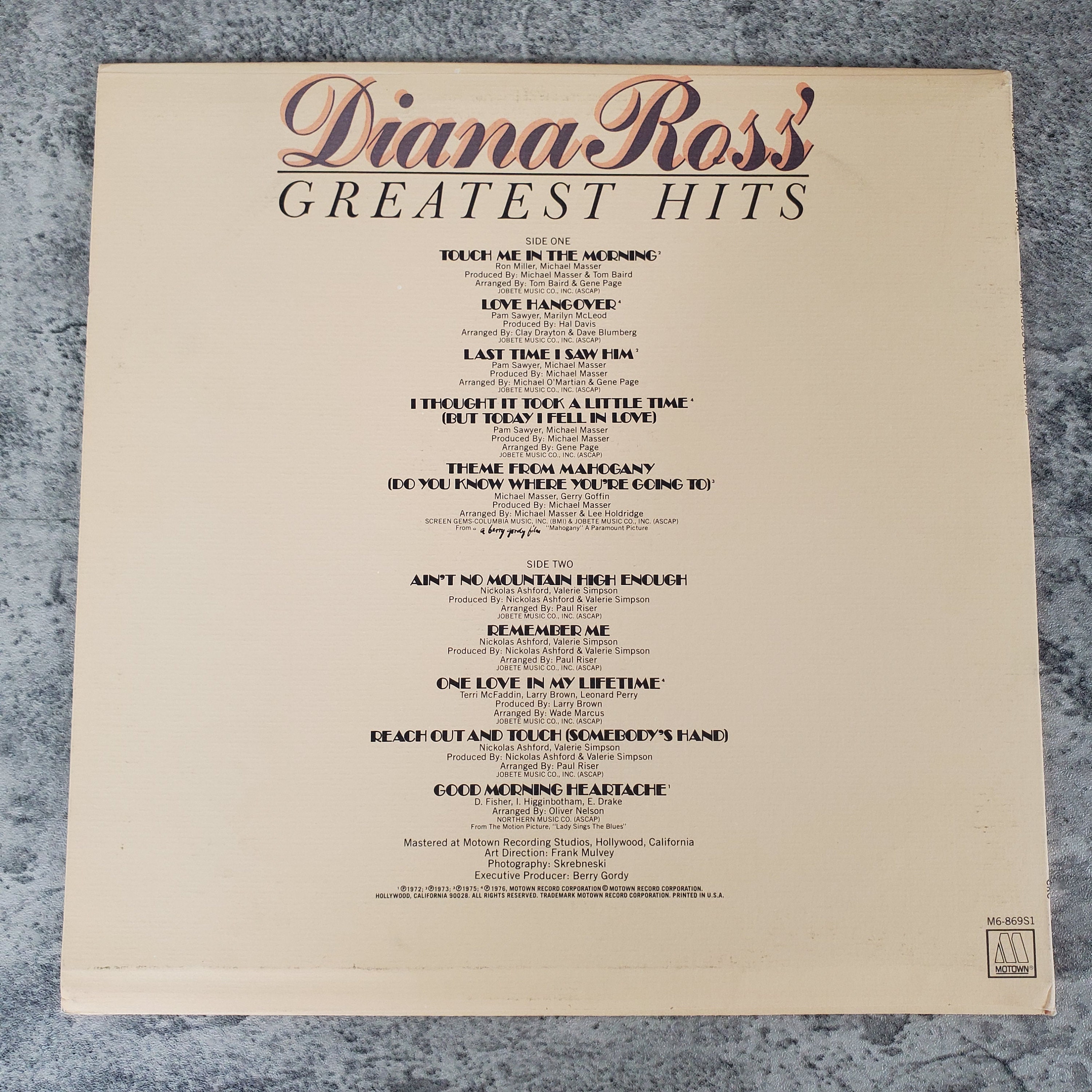 Diana Ross Diana Ross' Greatest Hits Vinyl Album Etsy