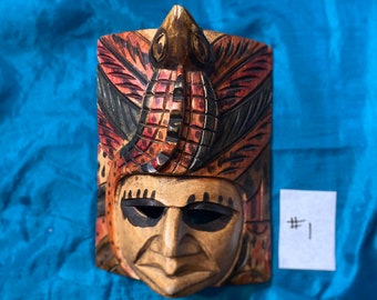 Wooden Mayan Mask