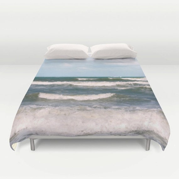 Beach Duvet Cover Ocean Duvet Waves King Queen Duvet Cover Etsy