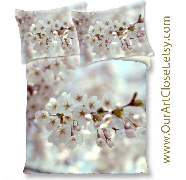 Cherry Blossom Art Duvet Cover King Queen Duvet Cover Etsy