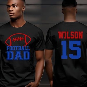Custom Football Dad Shirt, Personalized High School Football Shirt, Senior Football Shirt, College Football Shirt, Proud Football Dad