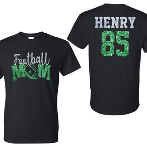 Personalized Glitter Football Mom Shirt, Custom Football Mom Shirt, That&#39;s My Boy Football Shirt, Football Shirts, Football Mom Shirts