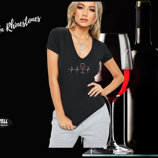 Wine Shirt, Wine Lover Shirt, Wine Bling Shirt , I love Wine Shirt, Wine Heartbeat Shirt , Wine Tasting Shirt