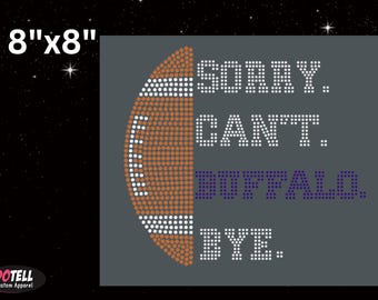 Buffalo Bling, Buffalo Football Bling,  HotFix Transfer