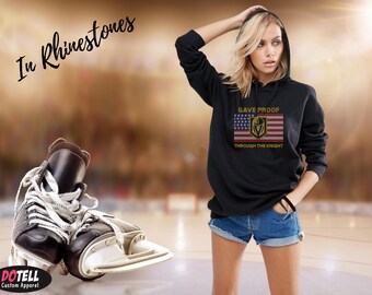 Vegas Golden Knights Hoodie , VGK  Hoodie , Knights Bling  sizes Smal-XL