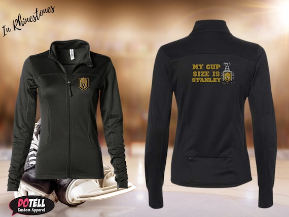 VGK Cup Size Jacket Vegas Golden Knights Jacket in Rhinestones Vegas Golden Knight Women s Bling Jacket VGK Pride Bling Jacket Etsy