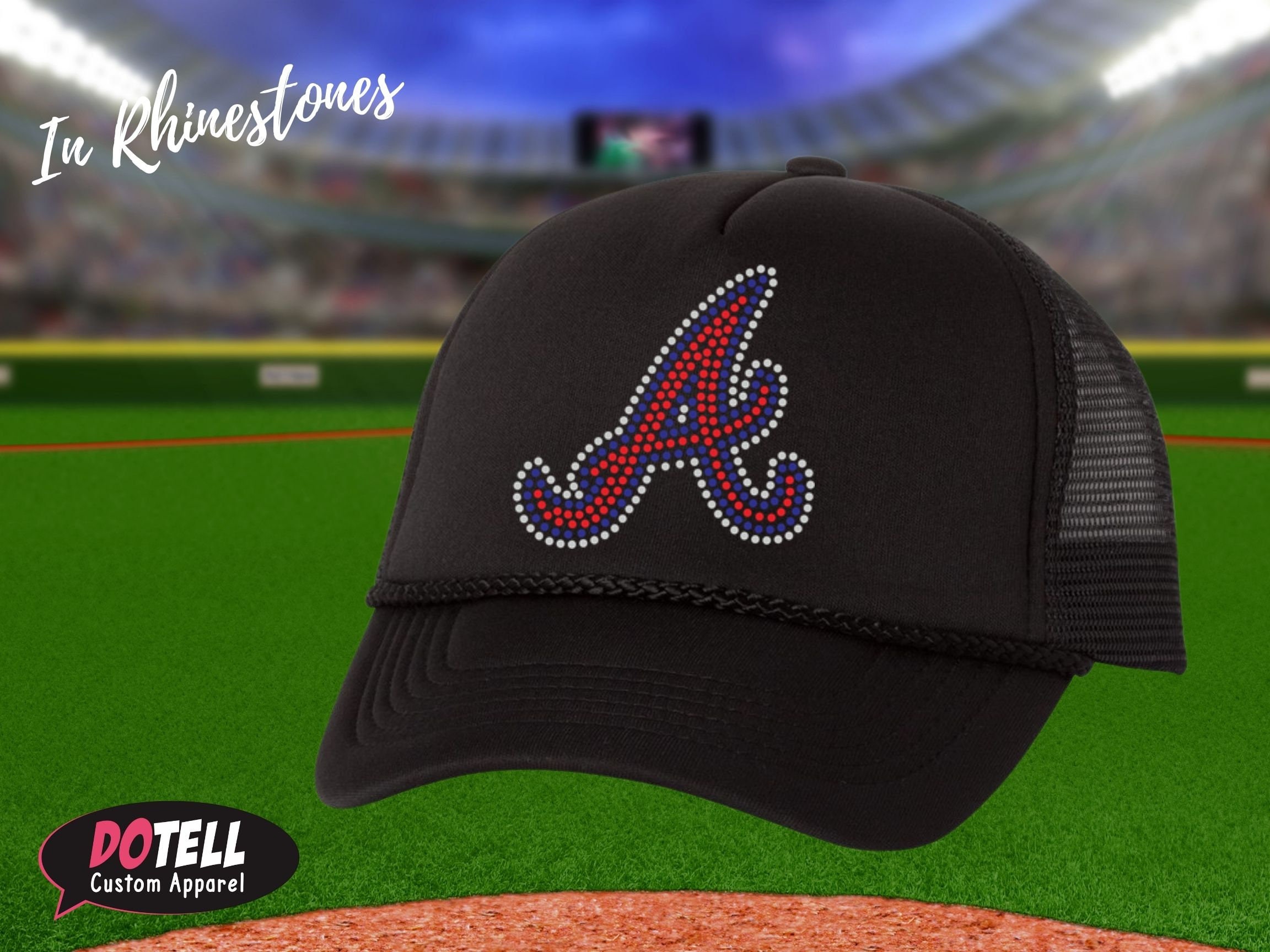 Atlanta Braves Hat atlanta Braves Bling 