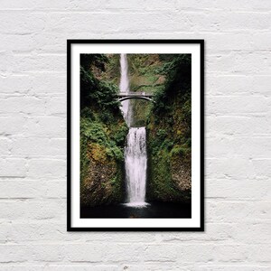 Multnomah Falls Print, Oregon Fotografie, PNW Wandkunst, Wasserfall Wandkunst, Naturszenen, Columbia River Gorge Fotografie