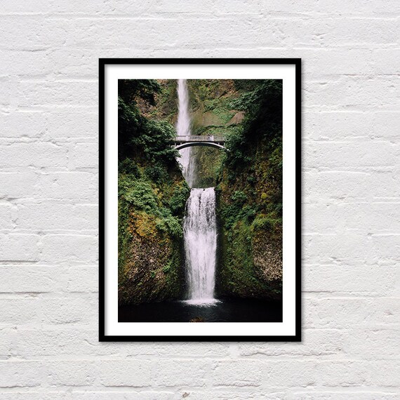 Multnomah Falls Print, Oregon Photograph, PNW Wall Art, Waterfall Wall Art, Nature Scenes, Columbia River Gorge Photography