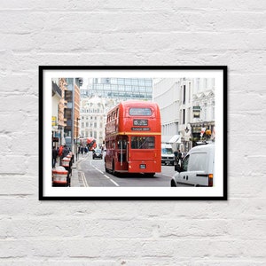 Foto di autobus a due piani di Londra, fotografia di Londra, autobus a due piani, fotografia di viaggio, arte da parete 8x10, arte della parete di Londra, London Calling