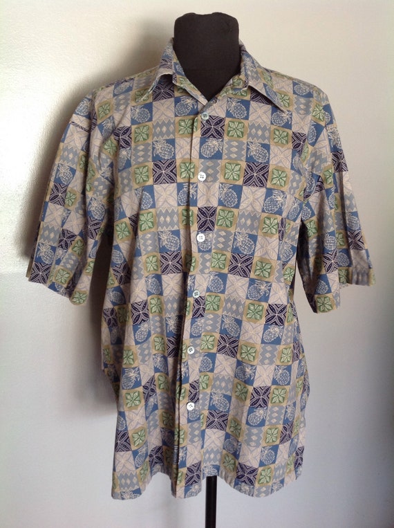 1990's Tori Richards Hawaiian print shirt luau shirt | Etsy