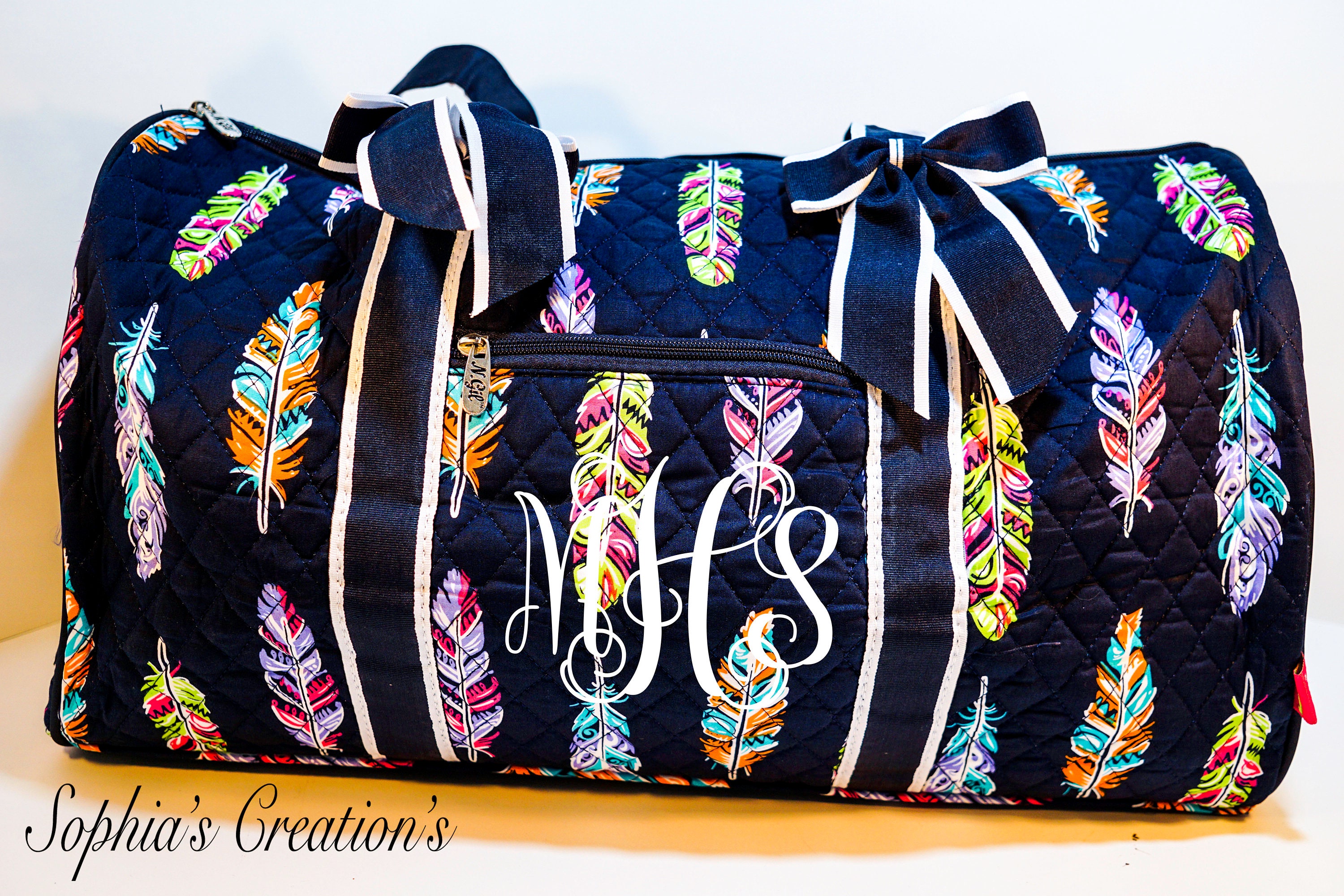 floral duffle bags