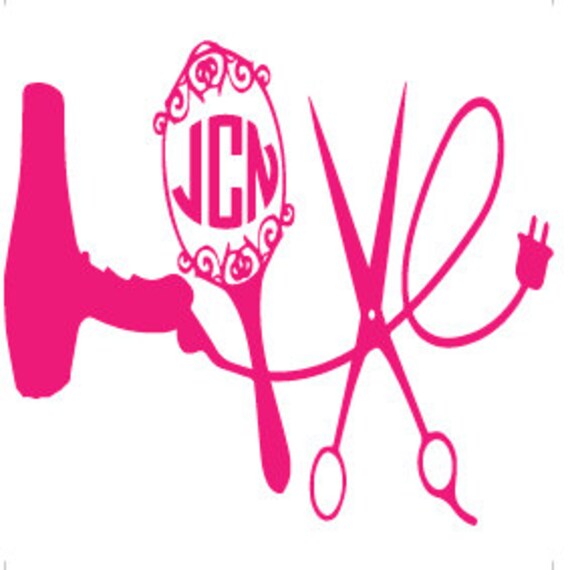 Cosmetology Decal Cosmetology Sticker Hair Decal Hair Sticker Etsy