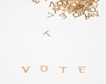 F1A Mini Letter Connectors • 14k Gold Filled or Sterling Silver Initial Connectors • Permanent Jewelry Connectors • Name Connectors