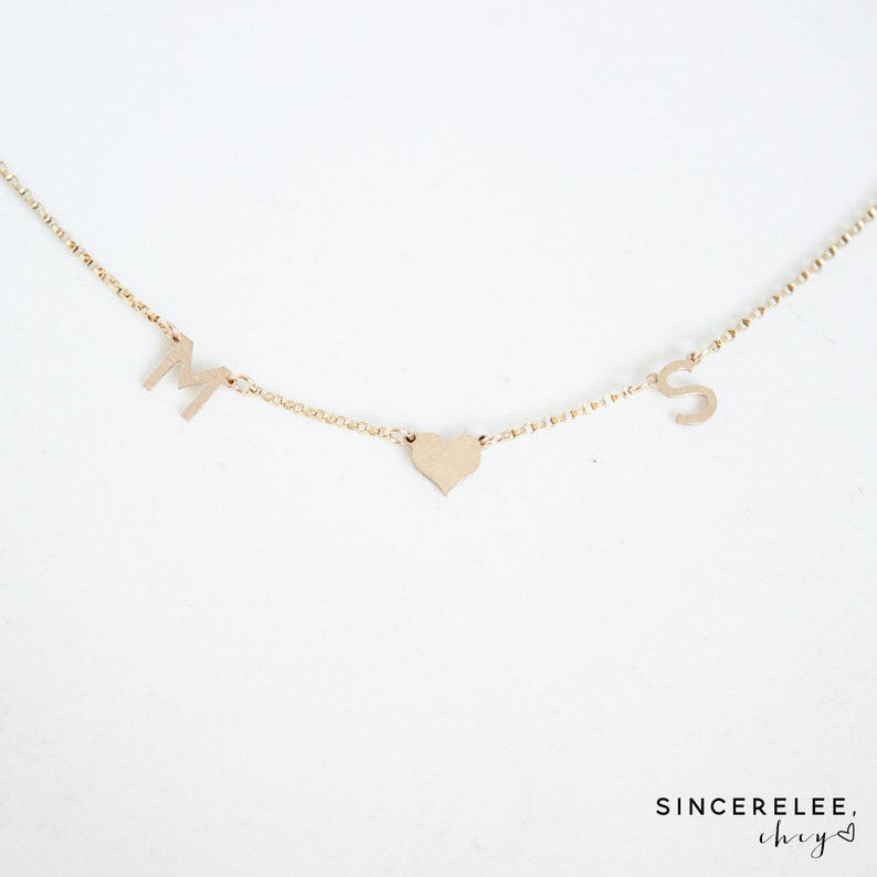 Spaced Name Necklace 14k Gold or Sterling Silver or 14k Gold Etsy