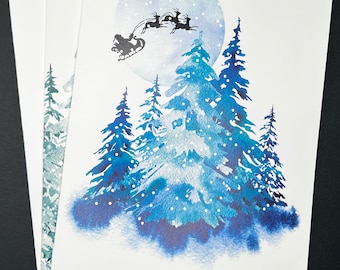 Forest Christmas Greeting Cards