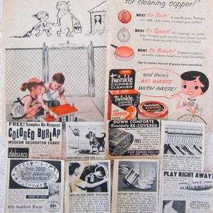 Vintage Magazine Advertisements, Retro 1960’s Magazine clippings
