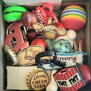 Crow Confetti Grab Bag, Magpie Candy, Found Object Jewelry, Vulture Culture, Shadow box art