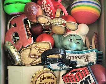 Crow Confetti Grab Bag, Magpie Candy, Found Object Jewelry, Vulture Culture, Shadow box art