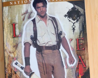 Pocket Rick Bookmark | Handmade Laminted Bookmark, Brendan fraser O'Connell 1999 Mummy