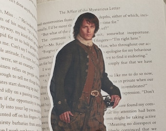 2" x 6.5" Scottish Highland Pocket Jamie Bookmark | Outlander Inspired Bookmark Printed Handcut Book Boyfriend McKenzie Sassenach Party Gift