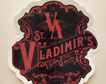 Saints Vladimir Academy Sticker|Vampire Academy inspired Hand Cut Custom rose Hathaway damphir YA Young adult bloodlines st Vladimir