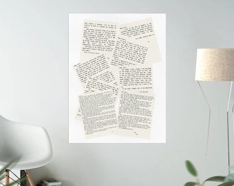 DIGITAL The Letters Collage Print| Home Decor | Poster | Birthday | Art Print| Bookish Art | Digital Download | Divine Rivals | Rebecca Ross