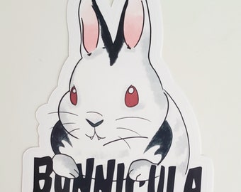 Vampire Bunny Sticker | 1978 Children's Books Deborah James howe Bunnicula animal novels Halloween spooky literature kids 80s, elementary