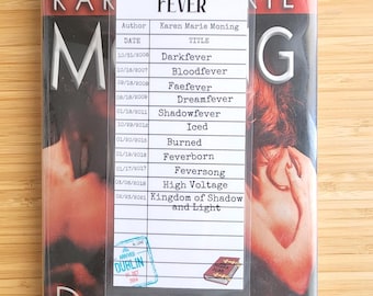 Fever Inspired Library Card Bookmark |  Karen Marie Moning | Urban Fantasy | Book Club Favor | Bookish Gifts | Merch |