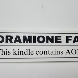 Large 5&quot; Rated D Sticker | Potter | AO3 Fanfiction| Dramione | HP Book |For Kindle Waterbottle | Planner | Journal | Laptop | Draco Malfoy