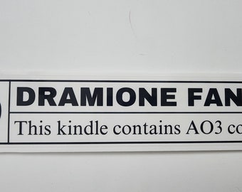 Large 5" Rated D Sticker | Potter | AO3 Fanfiction| Dramione | HP Book |For Kindle Waterbottle | Planner | Journal | Laptop | Draco Malfoy