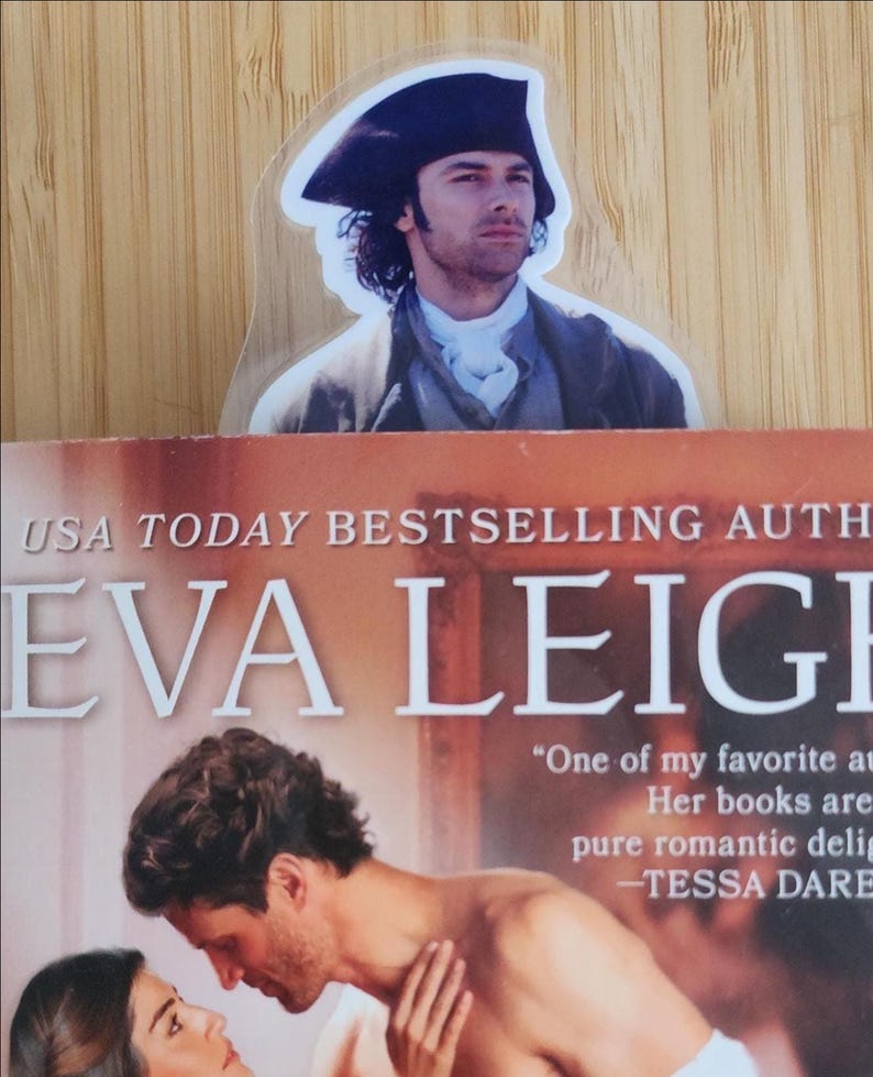1" x 6.5" Pocket Poldark Bookmark | Ross Poldark Inspired | Historical Romance Reader Gift image 2
