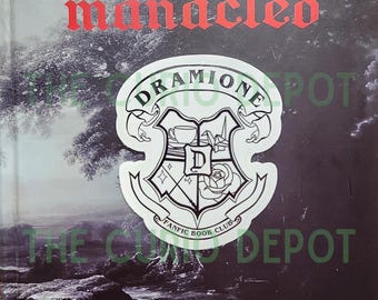 Dramione Book Club Sticker | Potter | AO3 Fanfiction| For Kindle Waterbottle | Planner | Bullet Journal | Laptop sticker | Draco Hermione