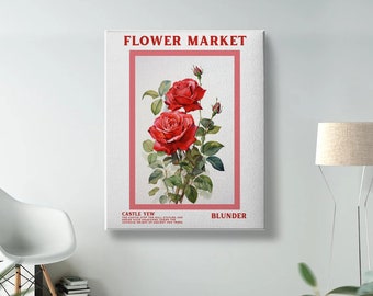 DIGITAL Flower Market Blunder Print| Home Decor | Poster | Birthday Gift| Art Print| Bookish Art | Download | One Dark Window| Rachel Gillig
