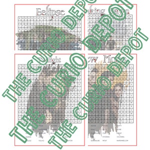 4 Printable Twilight Word Search Plus Answer Key | Vampire Shifter ...