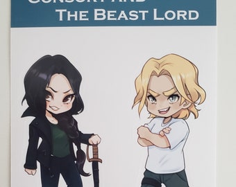 Consort and Lord Chibi Sticker Set-  kate daniels Inspired Lennart magic bites burns strikes cutting edge urban fantasy ilona andrews BDH