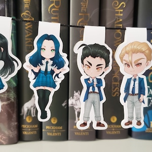 Zodiac Chibis mini magnetic bookmark| Inspired by zodiac Academy za series, gemini twins, astrology, darcy tory, fae, supernatural bully
