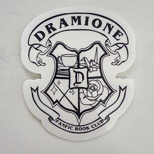 Dramione Book Club Sticker | Potter | AO3 Fanfiction| For Kindle Waterbottle | Planner | Bullet Journal | Laptop sticker | Draco Hermione