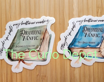 Dramione Dreomione Book Sticker | AO3 Fanfiction| For Kindle Waterbottle | Planner | Bullet Journal | Laptop sticker | Draco Hermione Theo