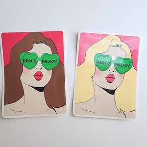 Draco&#39;s Girl Sticker | Potter | AO3 Fanfiction| For Kindle Waterbottle | Planner | Bullet Journal | Laptop sticker | Draco Hermione
