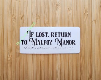 Malfoy Manor Sticker | H Potter | AO3 Fanfiction| For Kindle Reader | Planner | Bullet Junk Journal | Laptop Note sticker | Draco Hermione